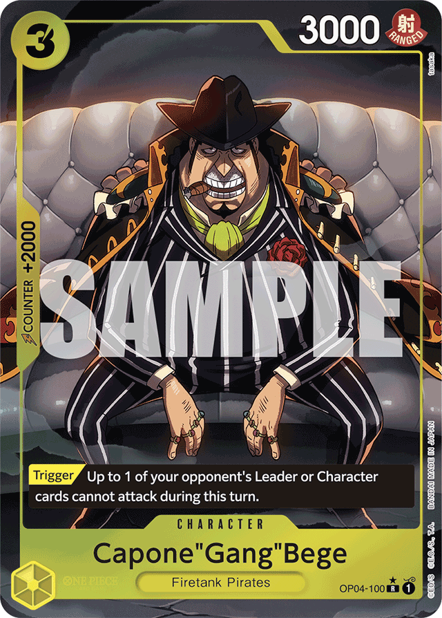 Capone"Gang"Bege (OP04-100) (Alternate Art) - Premium Booster -The Best- - R - OP04-100