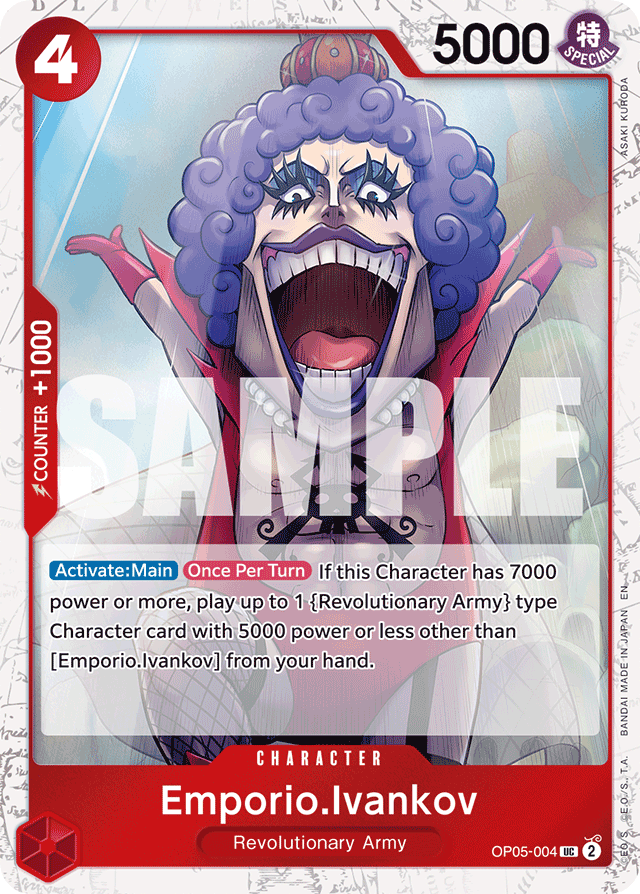 Emporio.Ivankov (Pirate Foil) - Premium Booster -The Best- Vol. 2 - UC - OP05-004