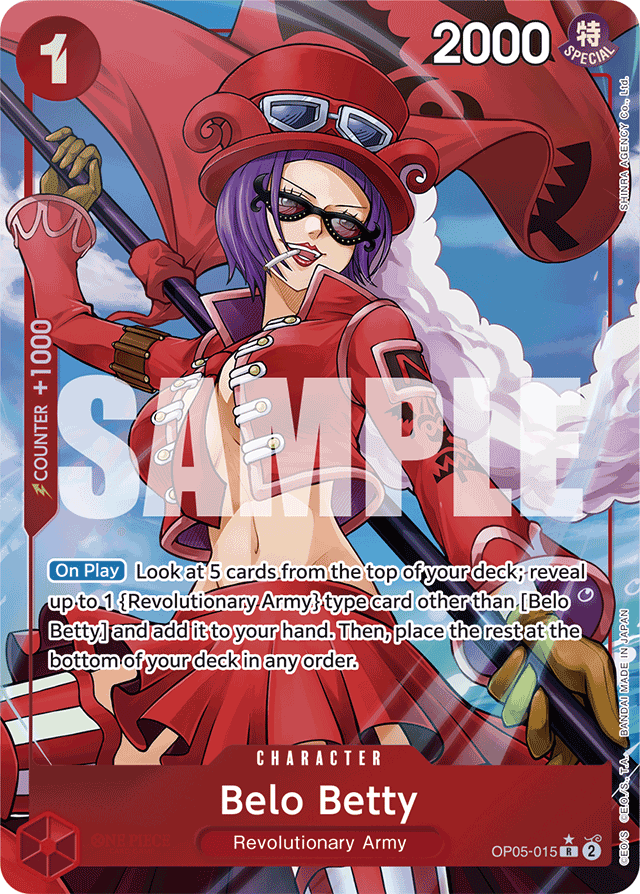 Belo Betty (Alternate Art) - Premium Booster -The Best- - R - OP05-015