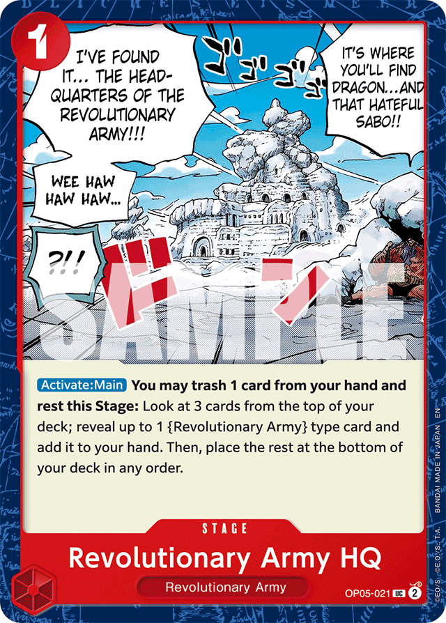 Revolutionary Army HQ (Reprint) - Premium Booster -The Best- Vol. 2 - UC - OP05-021