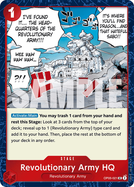 Revolutionary Army HQ (Pirate Foil) - Premium Booster -The Best- Vol. 2 - UC - OP05-021