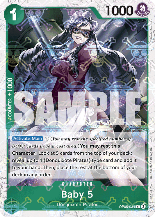 Baby 5 (OP05-034) (Jolly Roger Foil) - Premium Booster -The Best- - R - OP05-034