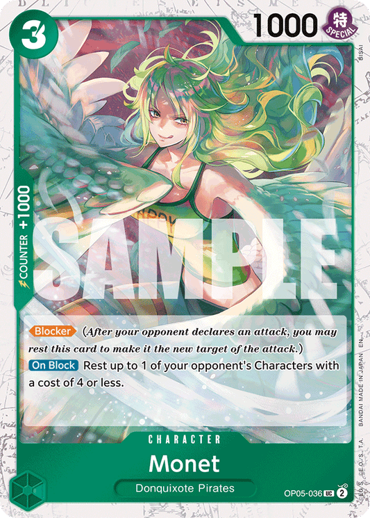 Monet (Pirate Foil) - Premium Booster -The Best- Vol. 2 - UC - OP05-036