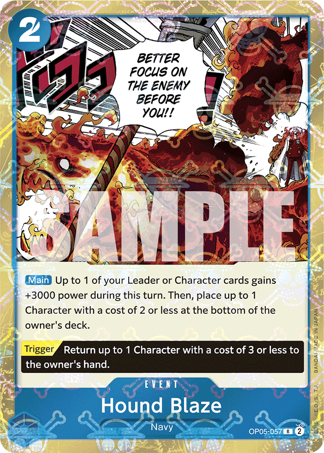 Hound Blaze (Jolly Roger Foil) - Premium Booster -The Best- - R - OP05-057