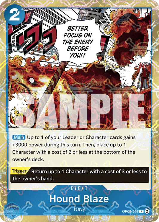 Hound Blaze (Jolly Roger Foil) - Premium Booster -The Best- - R - OP05-057