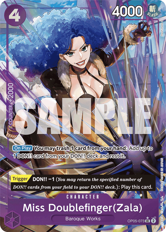 Miss Doublefinger(Zala) (Full Art) - Premium Booster -The Best- - UC - OP05-073