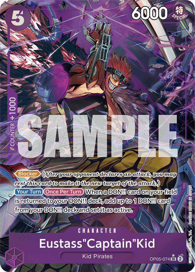 Eustass"Captain"Kid (OP05-074) (Alternate Art) - Premium Booster -The Best- - SR - OP05-074