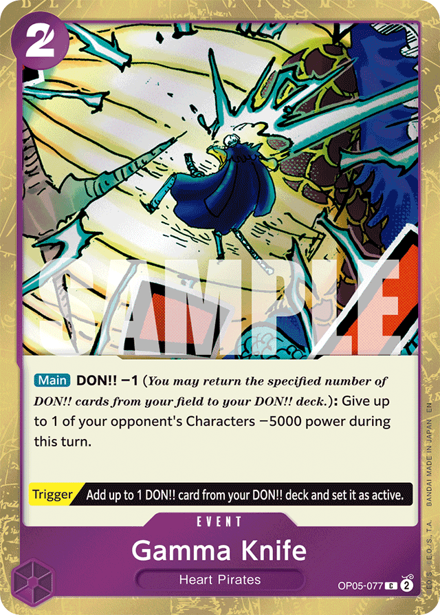 Gamma Knife (Pirate Foil) - Premium Booster -The Best- Vol. 2 - C - OP05-077