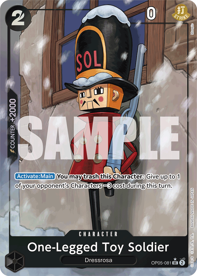 One-Legged Toy Soldier (Full Art) - Premium Booster -The Best- - UC - OP05-081