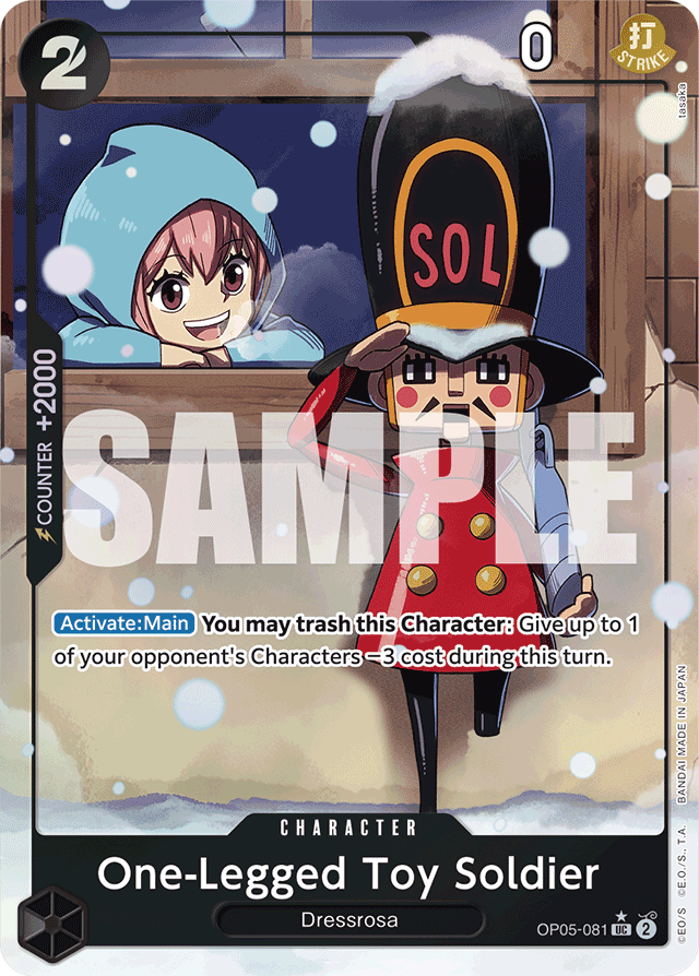 One-Legged Toy Soldier (Alternate Art) - Premium Booster -The Best- - UC - OP05-081