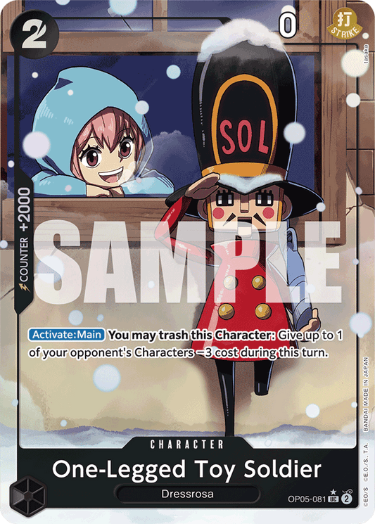 One-Legged Toy Soldier (Alternate Art) - Premium Booster -The Best- - UC - OP05-081