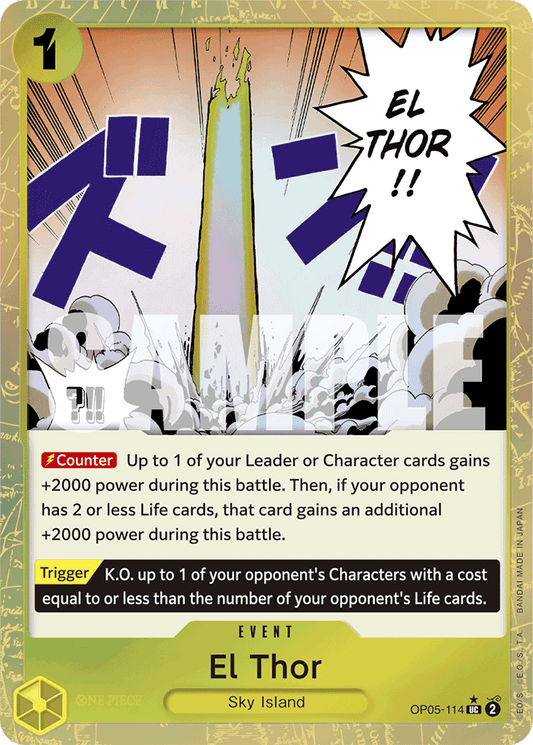 El Thor (Textured Foil) - Premium Booster -The Best- - UC - OP05-114