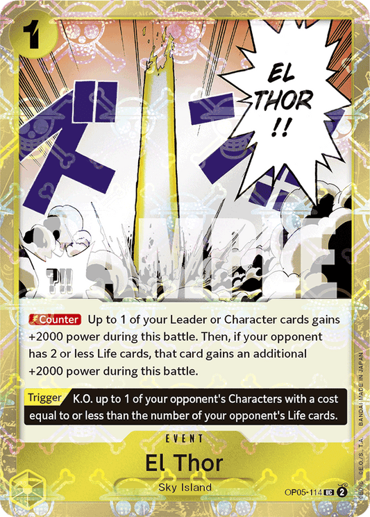 El Thor (Jolly Roger Foil) - Premium Booster -The Best- - UC - OP05-114