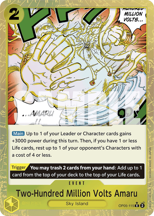 Two-Hundred Million Volts Amaru (Textured Foil) - Premium Booster -The Best- - R - OP05-115