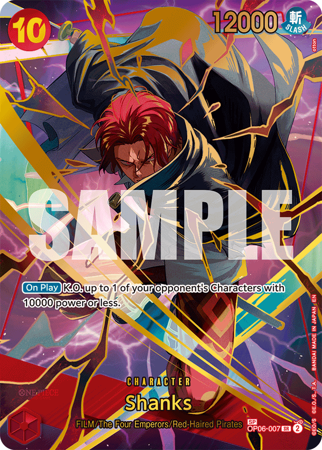 Shanks (SP) - Premium Booster -The Best- Vol. 2 - SR - OP06-007