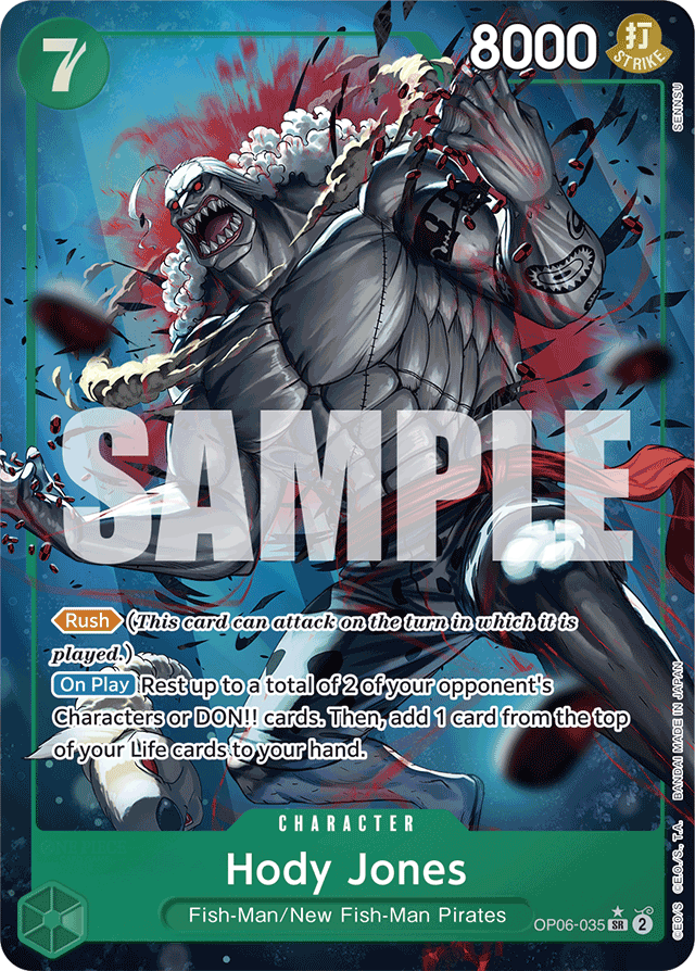 Hody Jones (Alternate Art) - Premium Booster -The Best- - SR - OP06-035
