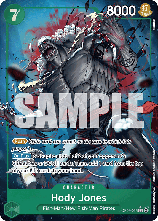 Hody Jones (Alternate Art) - Premium Booster -The Best- - SR - OP06-035