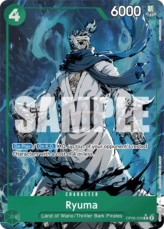 Ryuma (Alternate Art) - Premium Booster -The Best- - R - OP06-036