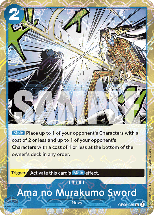 Ama no Murakumo Sword (Jolly Roger Foil) - Premium Booster -The Best- - UC - OP06-056