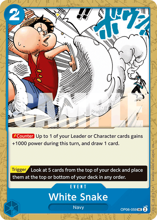 White Snake (Reprint) - Premium Booster -The Best- Vol. 2 - UC - OP06-059