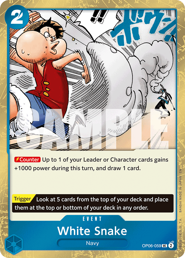 White Snake (Pirate Foil) - Premium Booster -The Best- Vol. 2 - UC - OP06-059