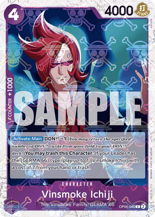 Vinsmoke Ichiji (OP06-060) (Jolly Roger Foil) - Premium Booster -The Best- - C - OP06-060