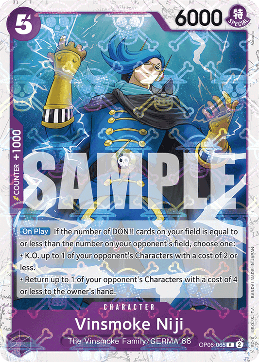 Vinsmoke Niji (OP06-065) (Jolly Roger Foil) - Premium Booster -The Best- - R - OP06-065
