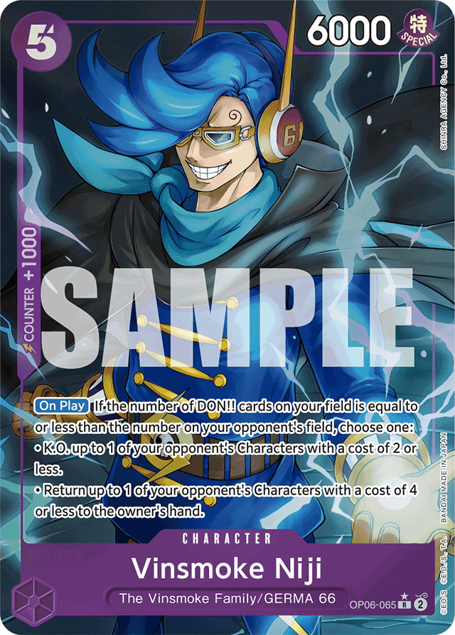 Vinsmoke Niji (OP06-065) (Alternate Art) - Premium Booster -The Best- - R - OP06-065