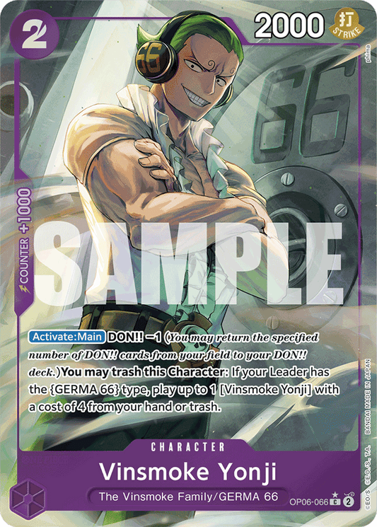 Vinsmoke Yonji (OP06-066) (Full Art) - Premium Booster -The Best- - C - OP06-066
