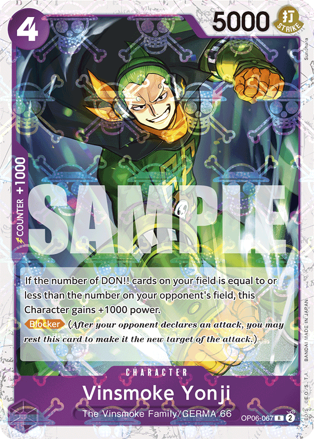 Vinsmoke Yonji (OP06-067) (Jolly Roger Foil) - Premium Booster -The Best- - R - OP06-067