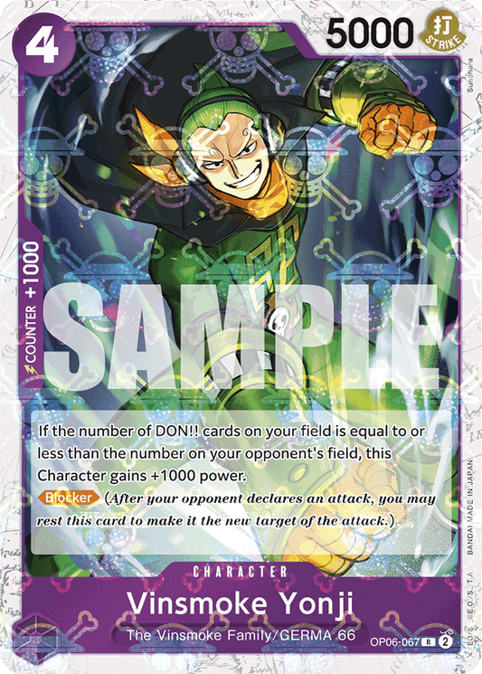Vinsmoke Yonji (OP06-067) (Jolly Roger Foil) - Premium Booster -The Best- - R - OP06-067