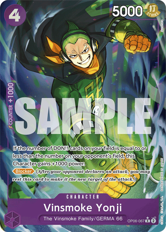 Vinsmoke Yonji (OP06-067) (Full Art) - Premium Booster -The Best- - R - OP06-067
