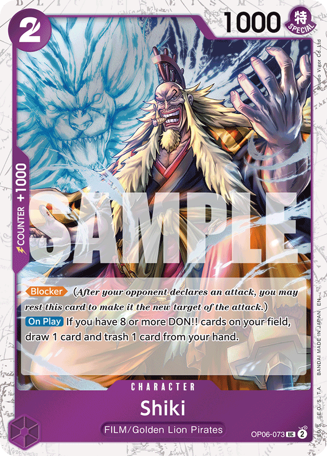 Shiki (Pirate Foil) - Premium Booster -The Best- Vol. 2 - UC - OP06-073
