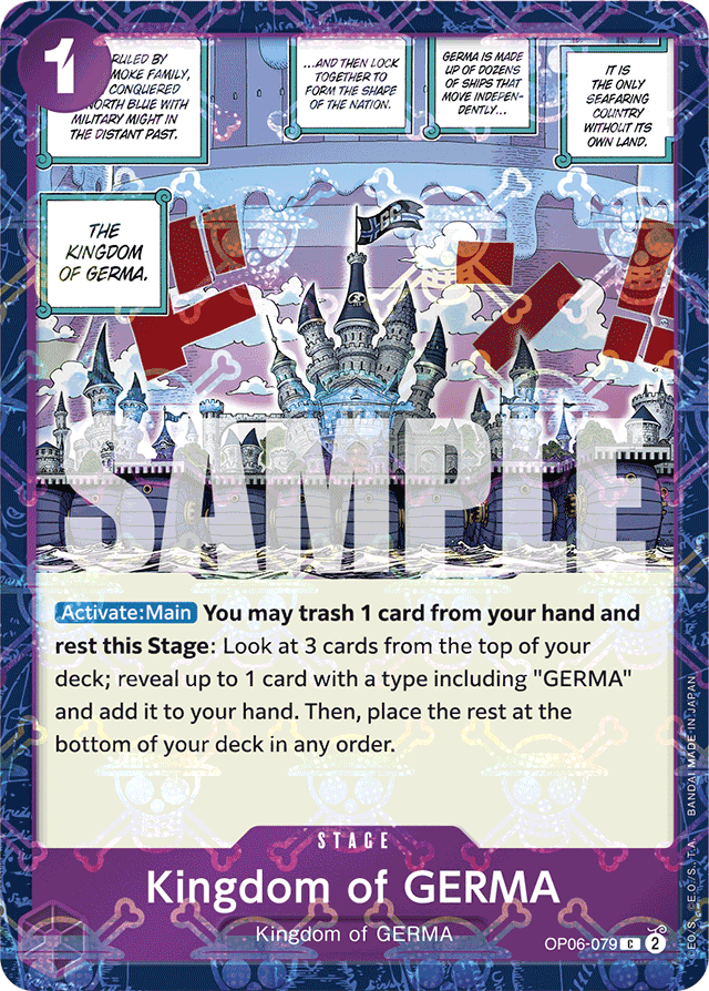 Kingdom of GERMA (Jolly Roger Foil) - Premium Booster -The Best- - C - OP06-079