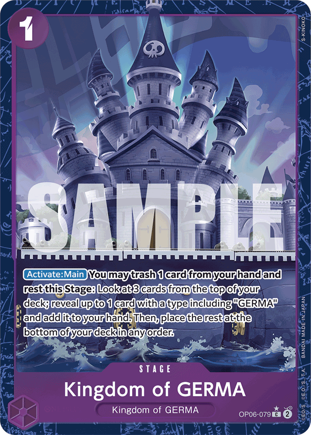 Kingdom of GERMA (Alternate Art) - Premium Booster -The Best- - C - OP06-079