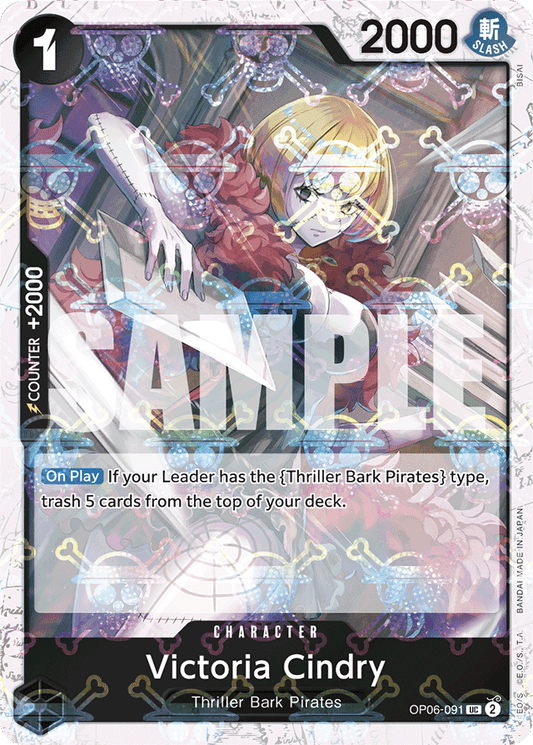 Victoria Cindry (Jolly Roger Foil) - Premium Booster -The Best- - UC - OP06-091
