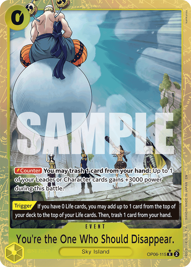 You're the One Who Should Disappear (Alternate Art) - Premium Booster -The Best- Vol. 2 - R - OP06-115