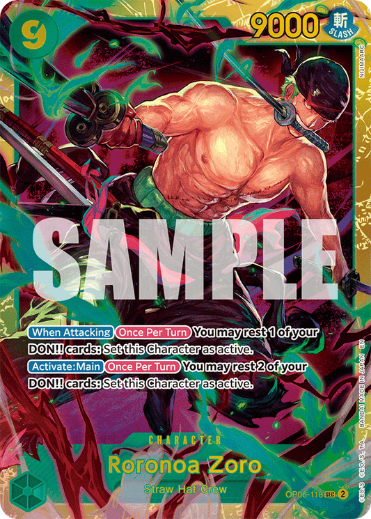Roronoa Zoro - OP06-118 (Reprint) - Premium Booster -The Best- Vol. 2 - SEC - OP06-118