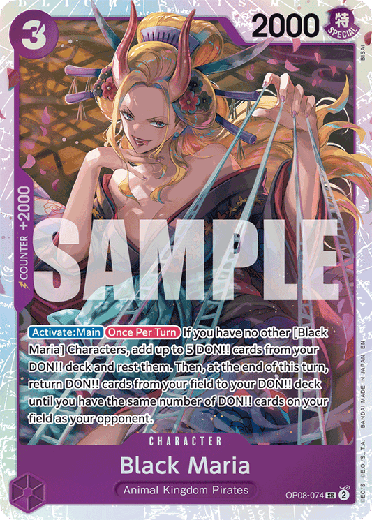 Black Maria (Reprint) - Premium Booster -The Best- Vol. 2 - SR - OP08-074