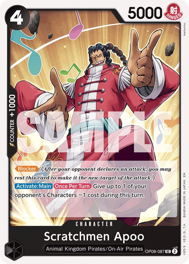 Scratchmen Apoo - OP08-087 (Reprint) - Premium Booster -The Best- Vol. 2 - UC - OP08-087