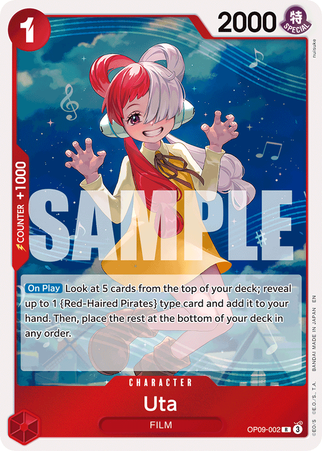 Uta (Reprint) - Premium Booster -The Best- Vol. 2 - R - OP09-002