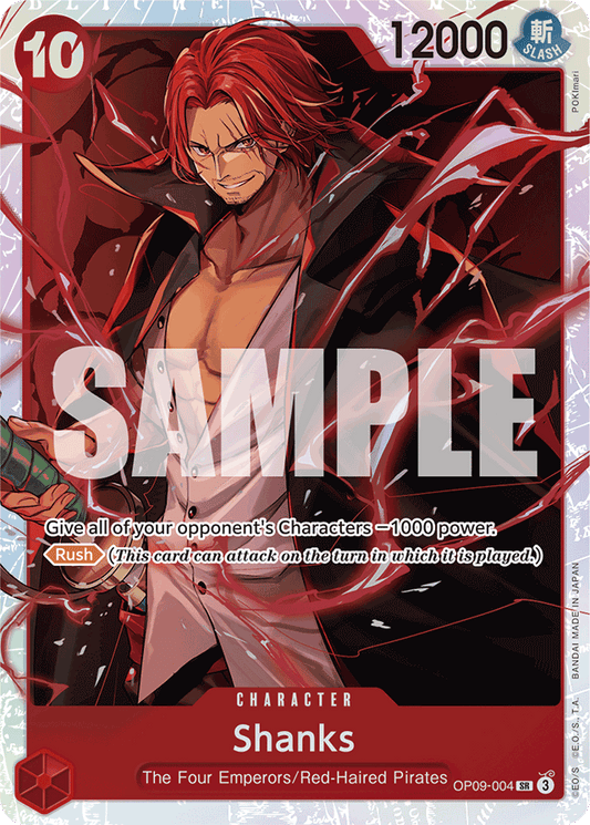 Shanks (004) - Emperors in the New World - SR - OP09-004