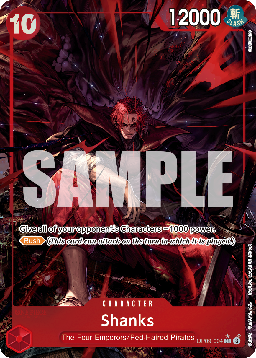 Shanks (004) (Alternate Art) - Emperors in the New World - SR - OP09-004