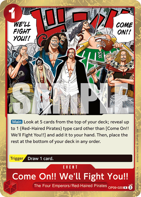 Come On!! We'll Fight You!! (Reprint) - Premium Booster -The Best- Vol. 2 - R - OP09-020