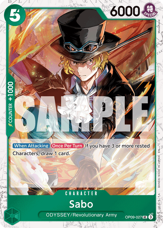 Sabo - OP09-027 (Pirate Foil) - Premium Booster -The Best- Vol. 2 - UC - OP09-027