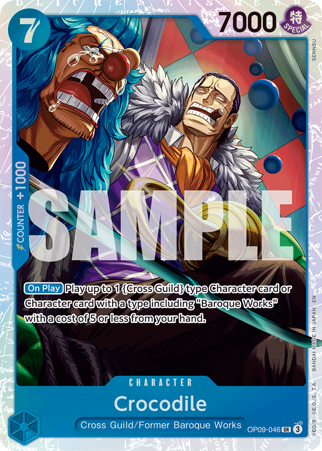 Crocodile - OP09-046 (Reprint) - Premium Booster -The Best- Vol. 2 - SR - OP09-046