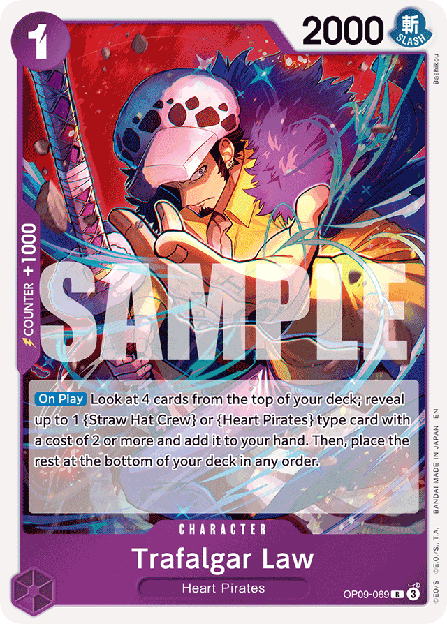 Trafalgar Law - OP09-069 (Reprint) - Premium Booster -The Best- Vol. 2 - R - OP09-069