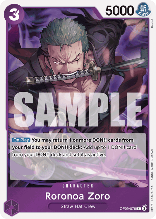 Roronoa Zoro (076) - Emperors in the New World - R - OP09-076