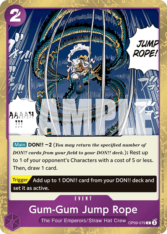 Gum-Gum Jump Rope (Pirate Foil) - Premium Booster -The Best- Vol. 2 - C - OP09-079