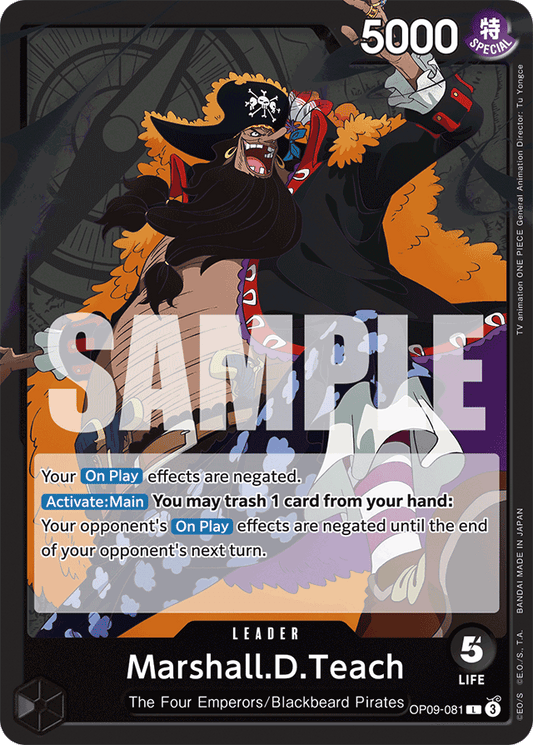 Marshall.D.Teach (081) - Emperors in the New World - L - OP09-081